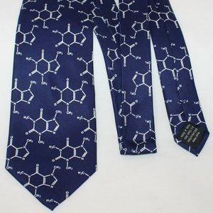 Mr. G33K nerd_ware Caffeine Molecule Microfiber Tie